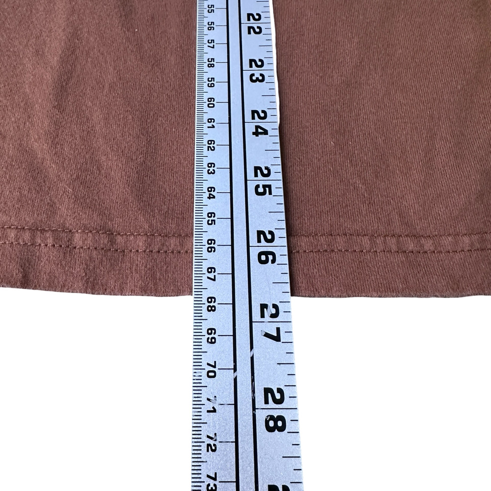 Supreme Karate T-Shirt Mens Medium Brown Cotton Embroidered Long Sleeve Pullover - Picture 10 of 10